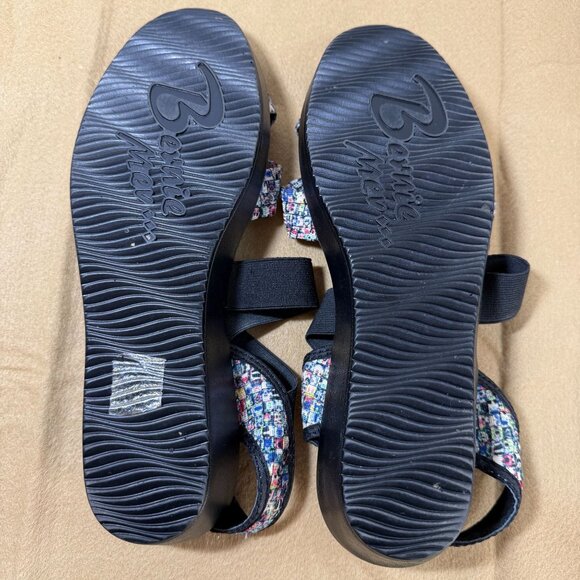 Bernie Mev Rainbow Confetti Strappy Sandals Size 40 US 9 Lightweight Shoes - Picture 5 of 8